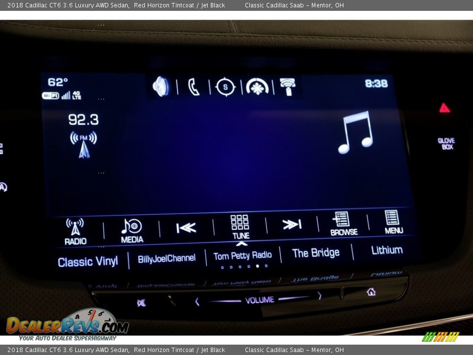 2018 Cadillac CT6 3.6 Luxury AWD Sedan Red Horizon Tintcoat / Jet Black Photo #15