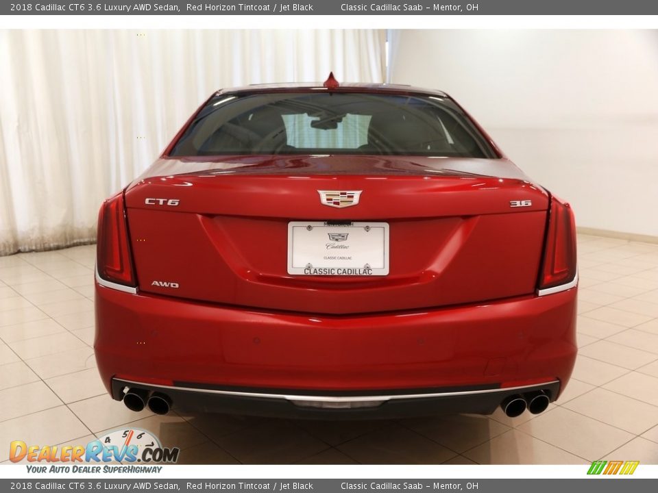 2018 Cadillac CT6 3.6 Luxury AWD Sedan Red Horizon Tintcoat / Jet Black Photo #23