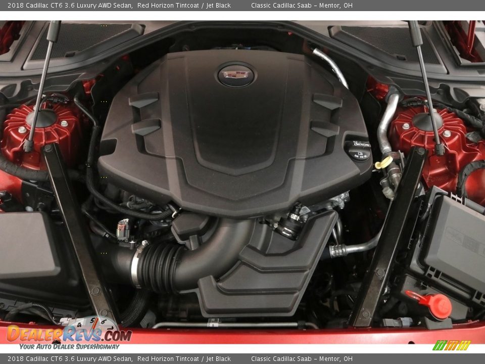 2018 Cadillac CT6 3.6 Luxury AWD Sedan Red Horizon Tintcoat / Jet Black Photo #24