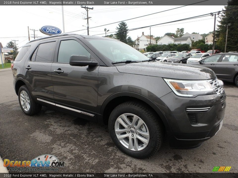 2018 Ford Explorer XLT 4WD Magnetic Metallic / Ebony Black Photo #3