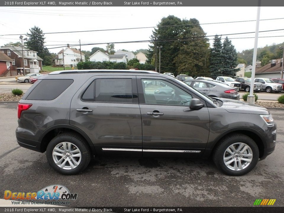 2018 Ford Explorer XLT 4WD Magnetic Metallic / Ebony Black Photo #4