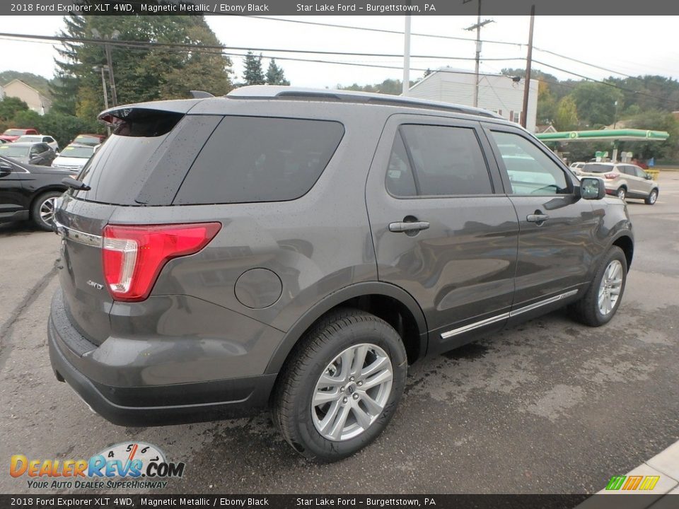 2018 Ford Explorer XLT 4WD Magnetic Metallic / Ebony Black Photo #5