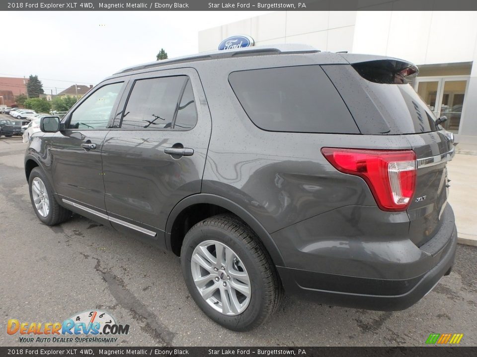 2018 Ford Explorer XLT 4WD Magnetic Metallic / Ebony Black Photo #8