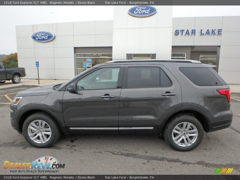 2018 Ford Explorer XLT 4WD Magnetic Metallic / Ebony Black Photo #9