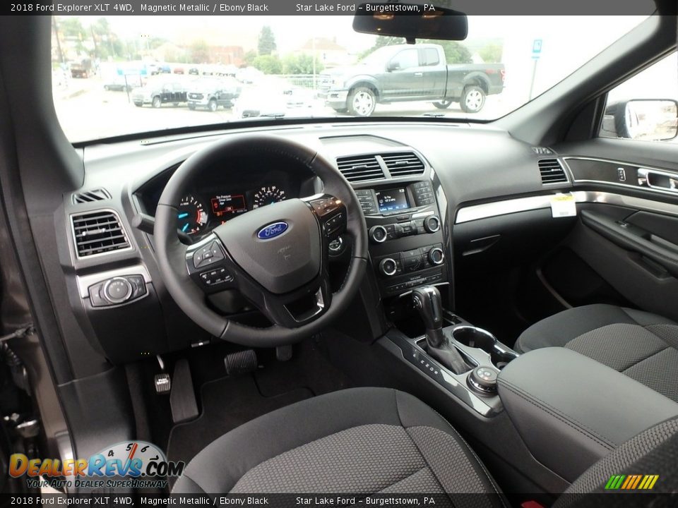 2018 Ford Explorer XLT 4WD Magnetic Metallic / Ebony Black Photo #13
