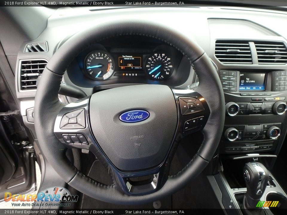 2018 Ford Explorer XLT 4WD Magnetic Metallic / Ebony Black Photo #18