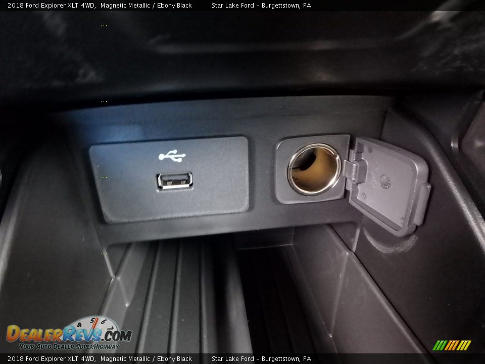 2018 Ford Explorer XLT 4WD Magnetic Metallic / Ebony Black Photo #19