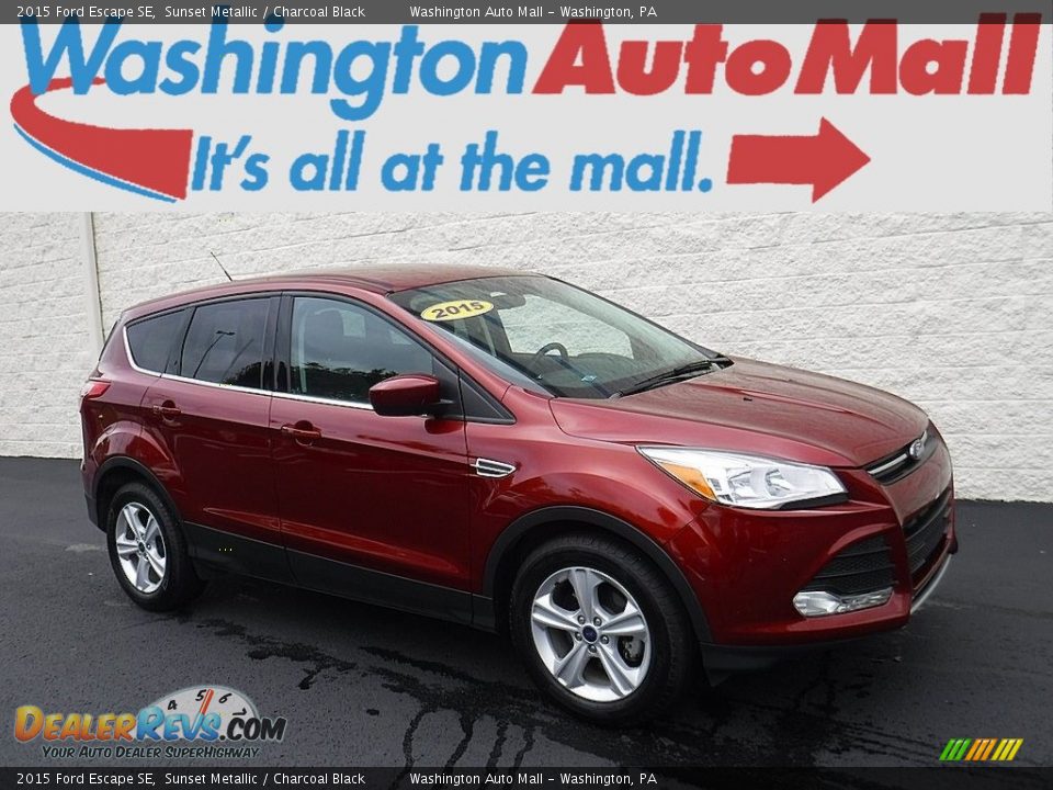 2015 Ford Escape SE Sunset Metallic / Charcoal Black Photo #1