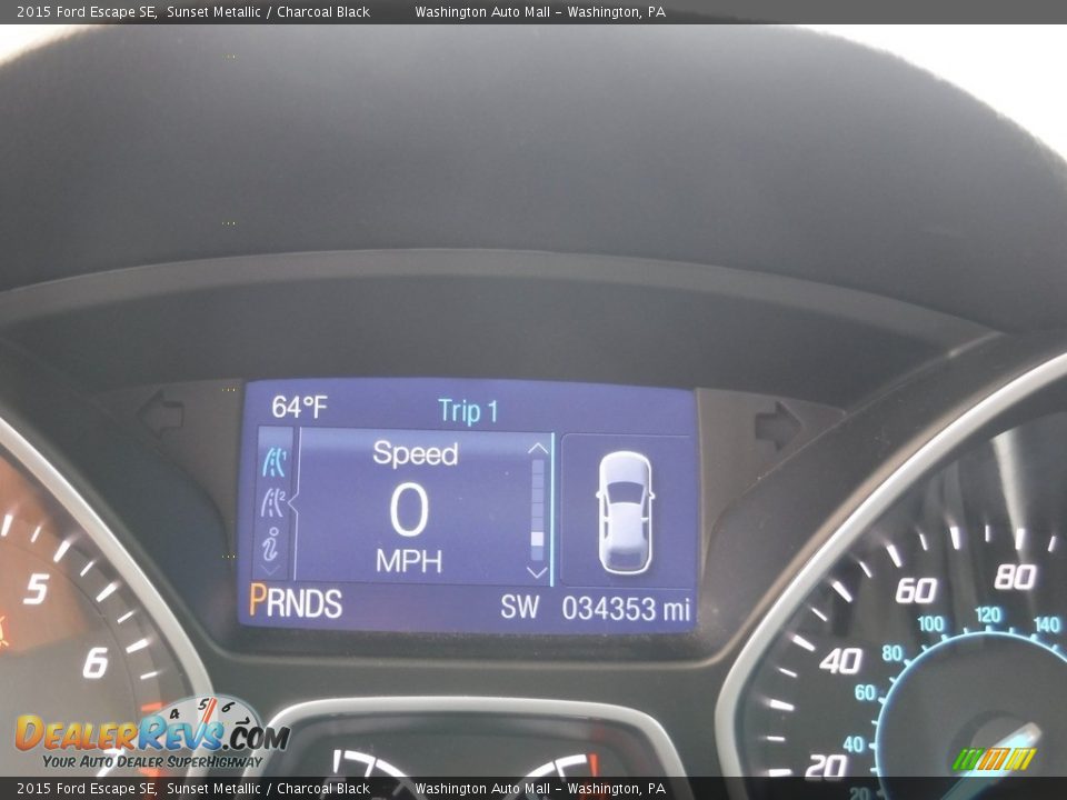 2015 Ford Escape SE Sunset Metallic / Charcoal Black Photo #25