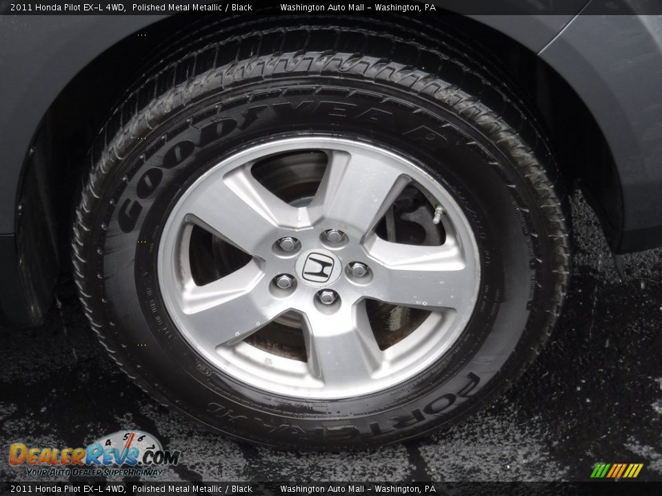 2011 Honda Pilot EX-L 4WD Polished Metal Metallic / Black Photo #3