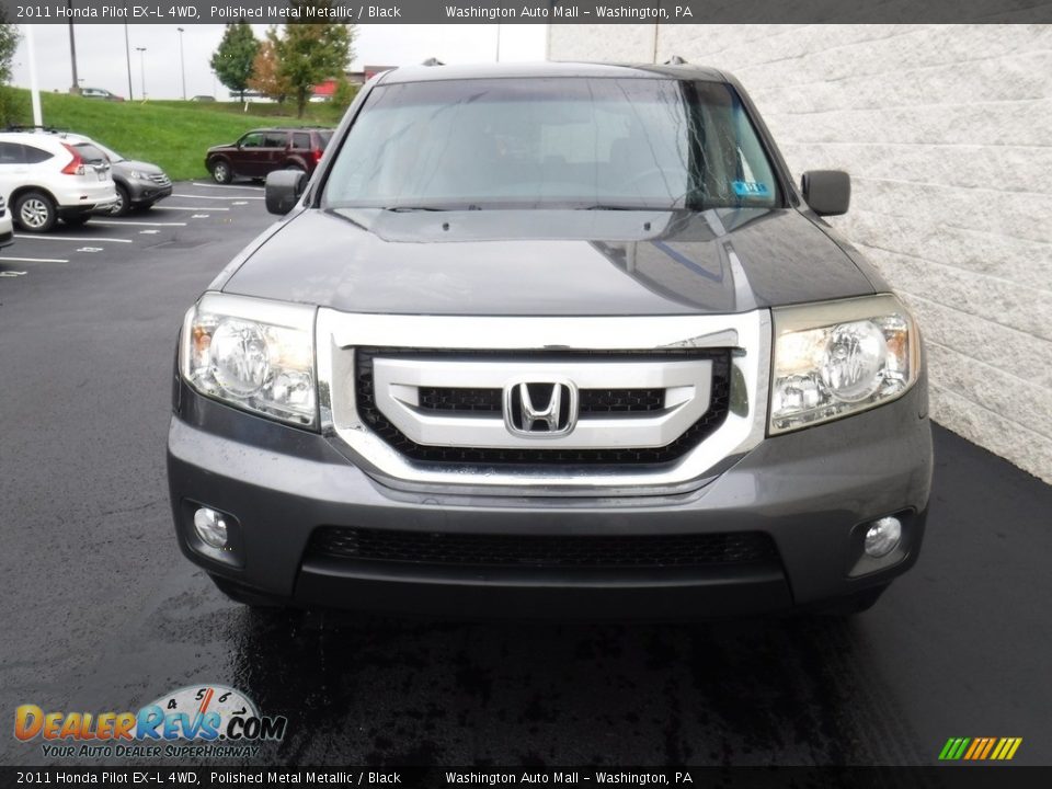 2011 Honda Pilot EX-L 4WD Polished Metal Metallic / Black Photo #6