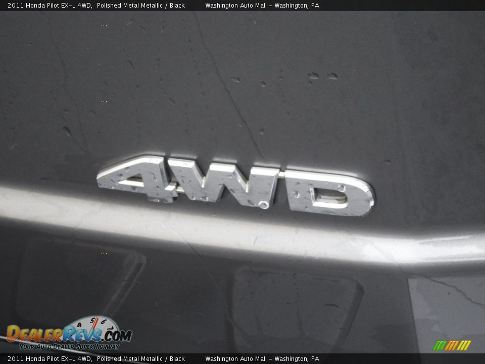 2011 Honda Pilot EX-L 4WD Polished Metal Metallic / Black Photo #11