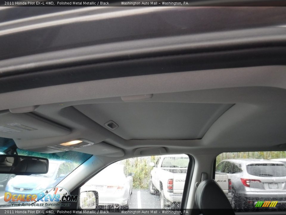 2011 Honda Pilot EX-L 4WD Polished Metal Metallic / Black Photo #12