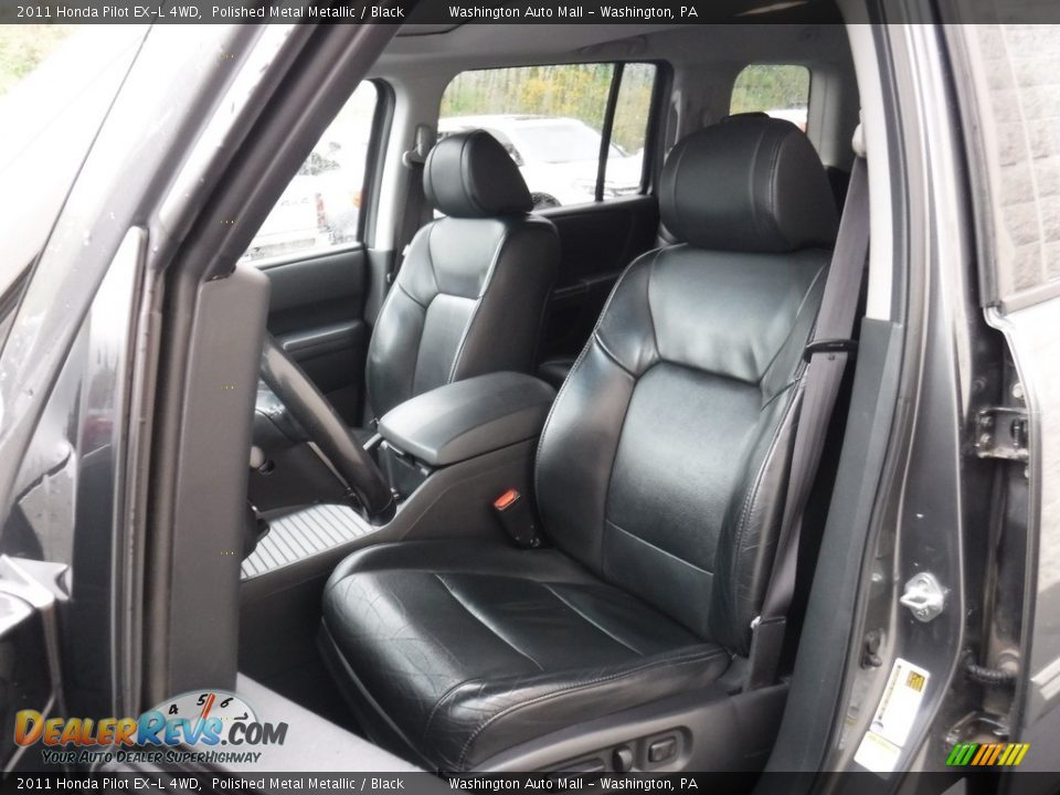2011 Honda Pilot EX-L 4WD Polished Metal Metallic / Black Photo #14