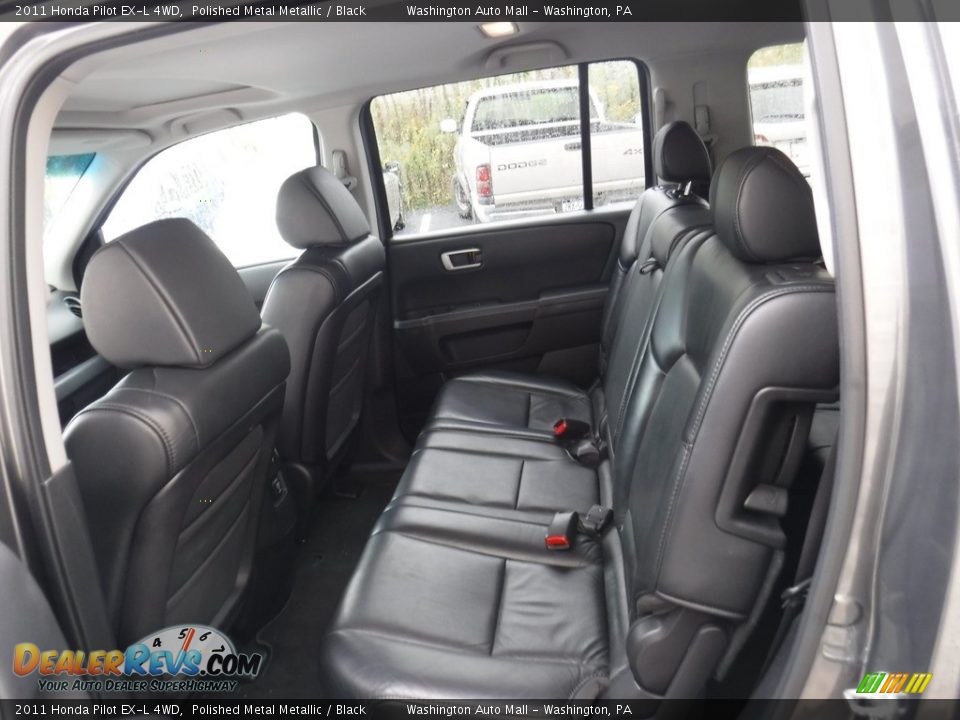 2011 Honda Pilot EX-L 4WD Polished Metal Metallic / Black Photo #23