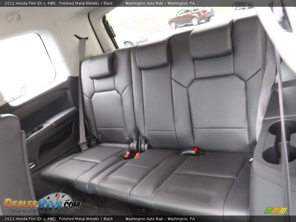 2011 Honda Pilot EX-L 4WD Polished Metal Metallic / Black Photo #24