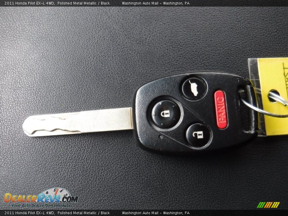 2011 Honda Pilot EX-L 4WD Polished Metal Metallic / Black Photo #26