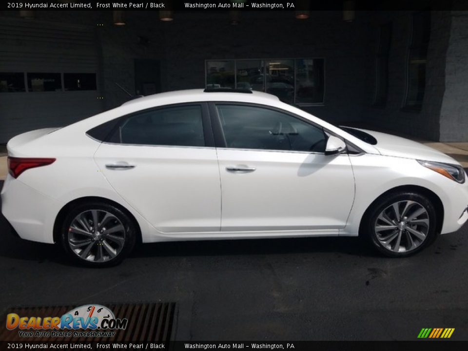 2019 Hyundai Accent Limited Frost White Pearl / Black Photo #2