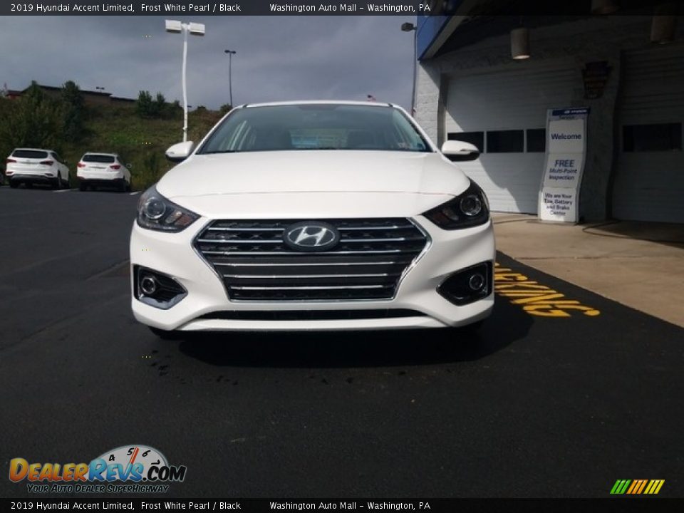 2019 Hyundai Accent Limited Frost White Pearl / Black Photo #4