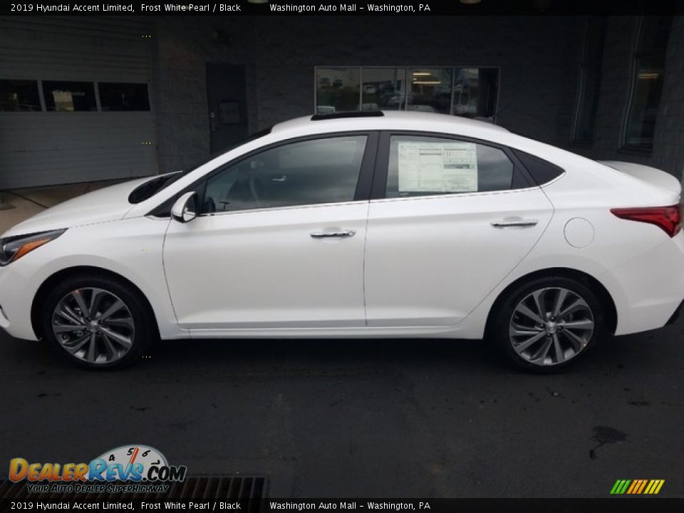 2019 Hyundai Accent Limited Frost White Pearl / Black Photo #7
