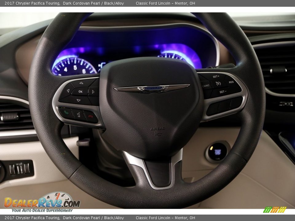 2017 Chrysler Pacifica Touring Dark Cordovan Pearl / Black/Alloy Photo #6