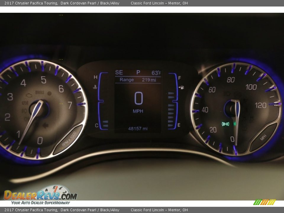 2017 Chrysler Pacifica Touring Dark Cordovan Pearl / Black/Alloy Photo #7