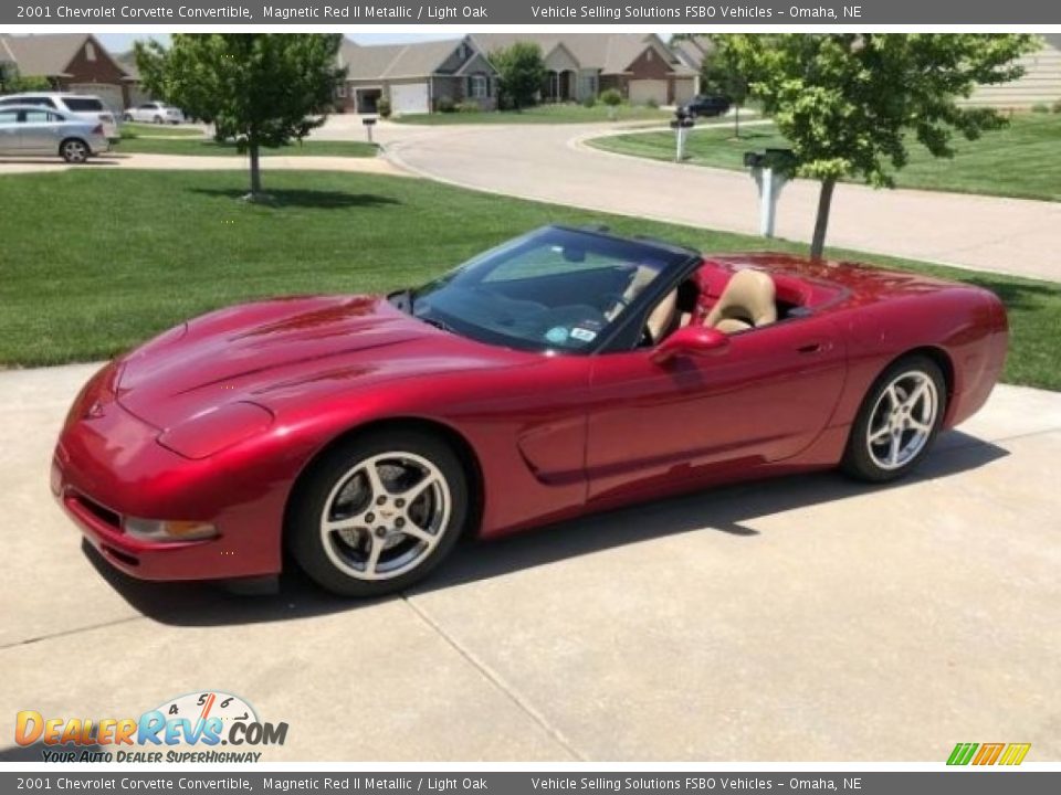 2001 Chevrolet Corvette Convertible Magnetic Red II Metallic / Light Oak Photo #1