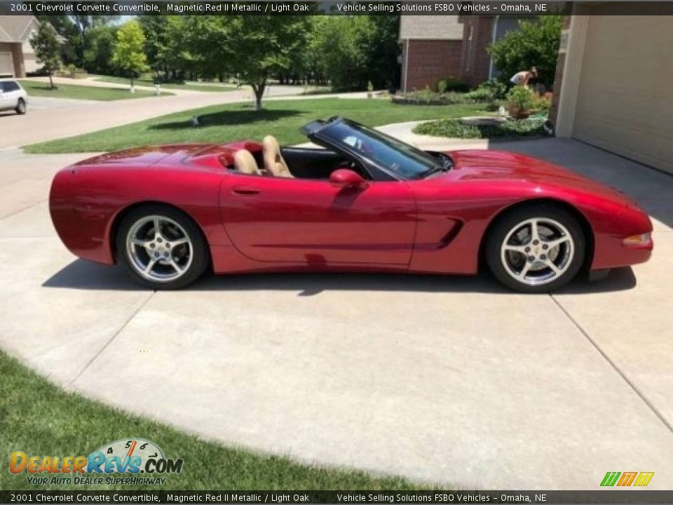 2001 Chevrolet Corvette Convertible Magnetic Red II Metallic / Light Oak Photo #4