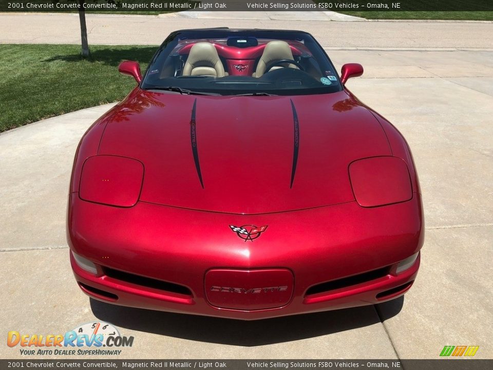 2001 Chevrolet Corvette Convertible Magnetic Red II Metallic / Light Oak Photo #8