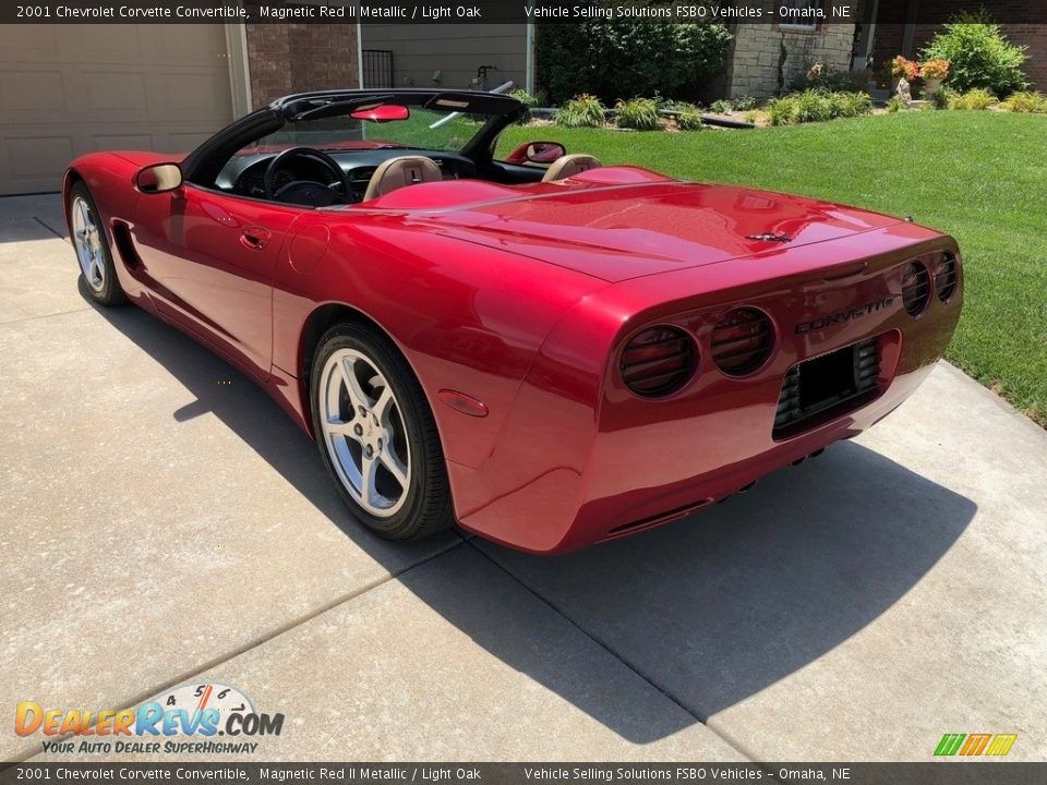 2001 Chevrolet Corvette Convertible Magnetic Red II Metallic / Light Oak Photo #12