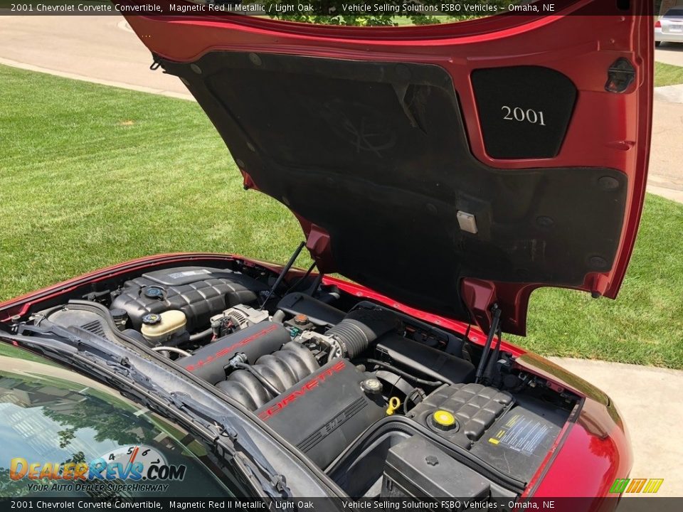 2001 Chevrolet Corvette Convertible Magnetic Red II Metallic / Light Oak Photo #22