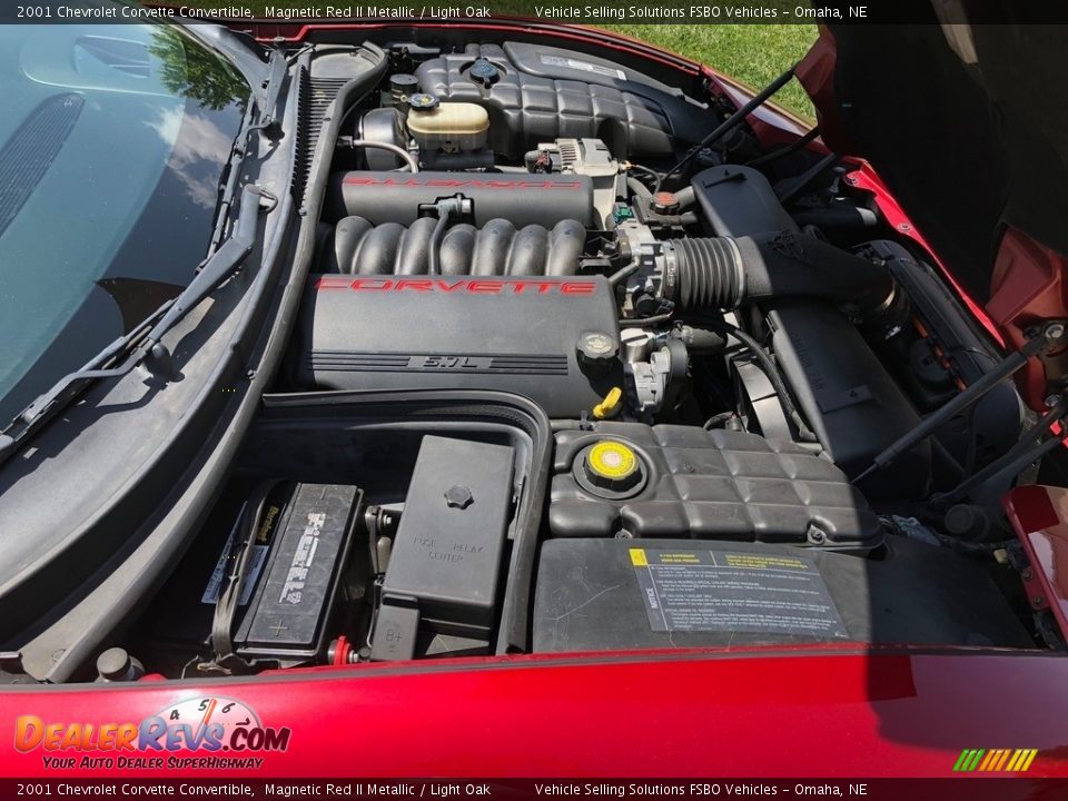 2001 Chevrolet Corvette Convertible Magnetic Red II Metallic / Light Oak Photo #23