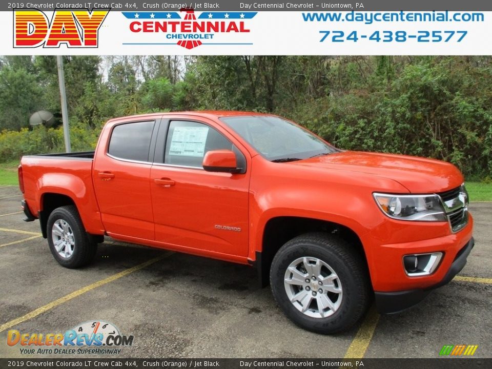 2019 Chevrolet Colorado LT Crew Cab 4x4 Crush (Orange) / Jet Black Photo #1