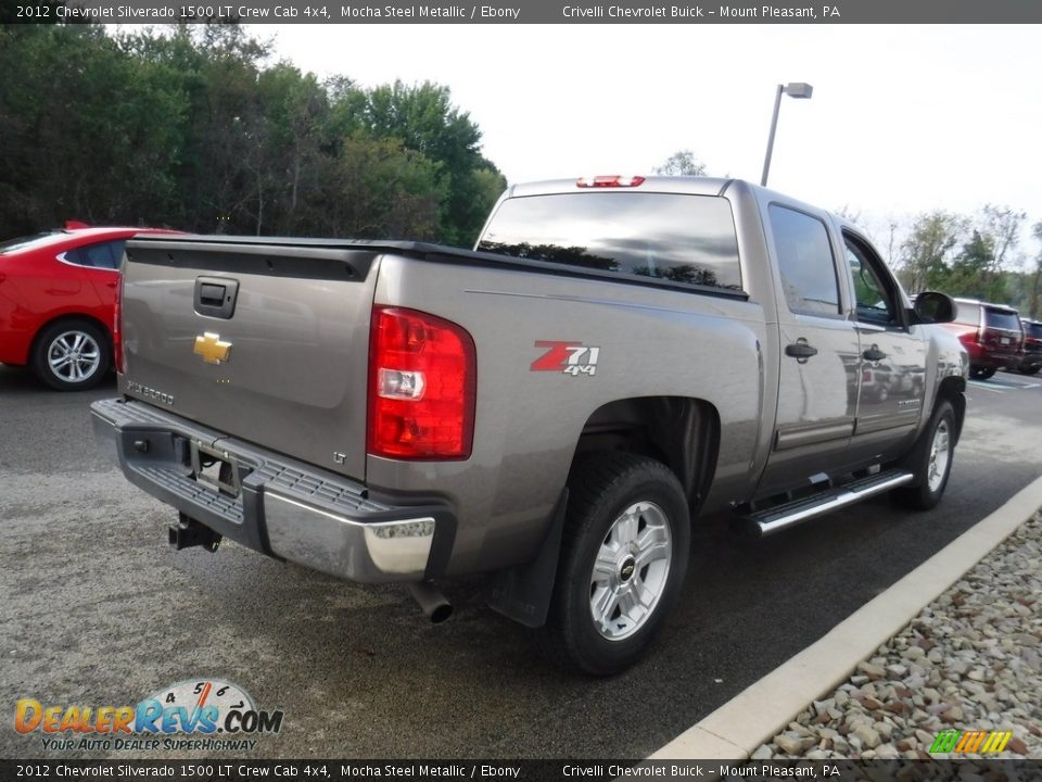 2012 Chevrolet Silverado 1500 LT Crew Cab 4x4 Mocha Steel Metallic / Ebony Photo #9