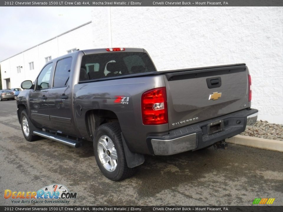 2012 Chevrolet Silverado 1500 LT Crew Cab 4x4 Mocha Steel Metallic / Ebony Photo #11