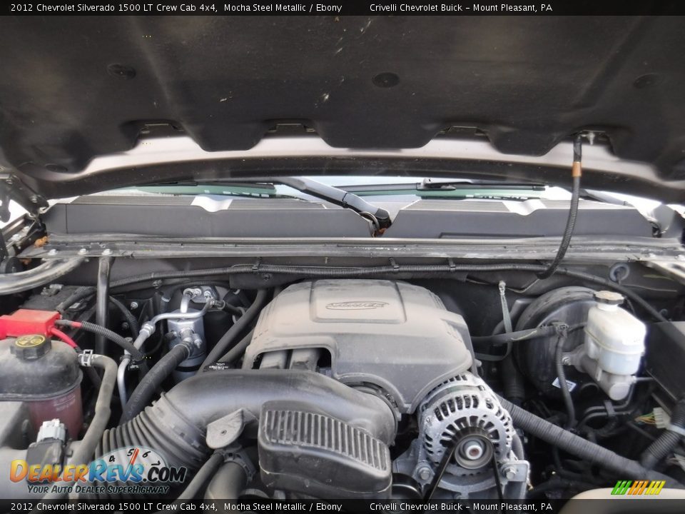 2012 Chevrolet Silverado 1500 LT Crew Cab 4x4 Mocha Steel Metallic / Ebony Photo #14