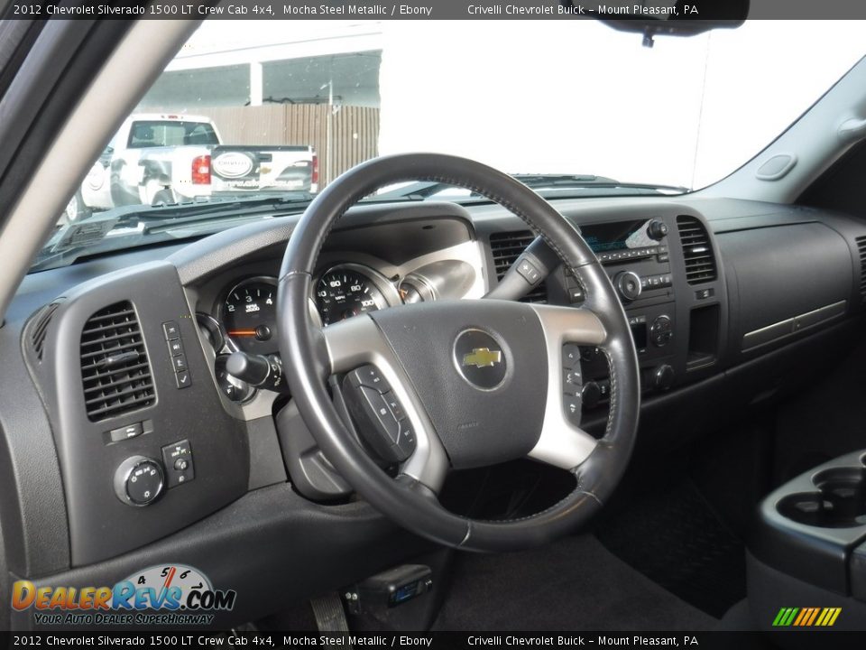 2012 Chevrolet Silverado 1500 LT Crew Cab 4x4 Mocha Steel Metallic / Ebony Photo #16