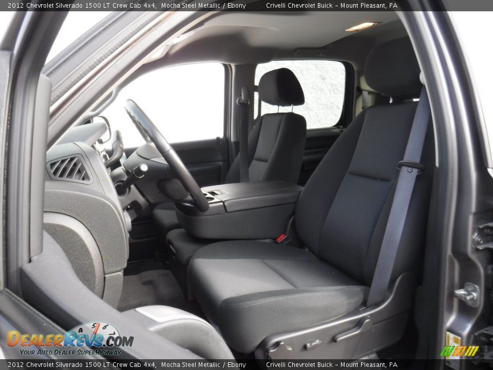 2012 Chevrolet Silverado 1500 LT Crew Cab 4x4 Mocha Steel Metallic / Ebony Photo #17