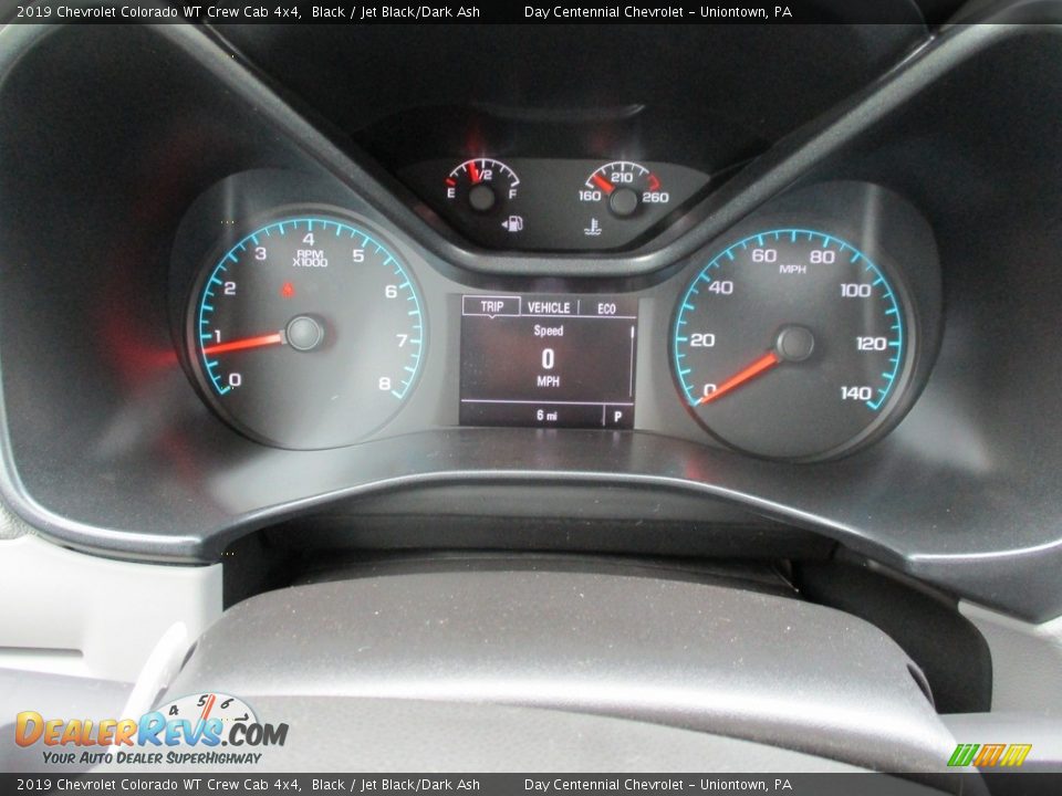 2019 Chevrolet Colorado WT Crew Cab 4x4 Black / Jet Black/Dark Ash Photo #20