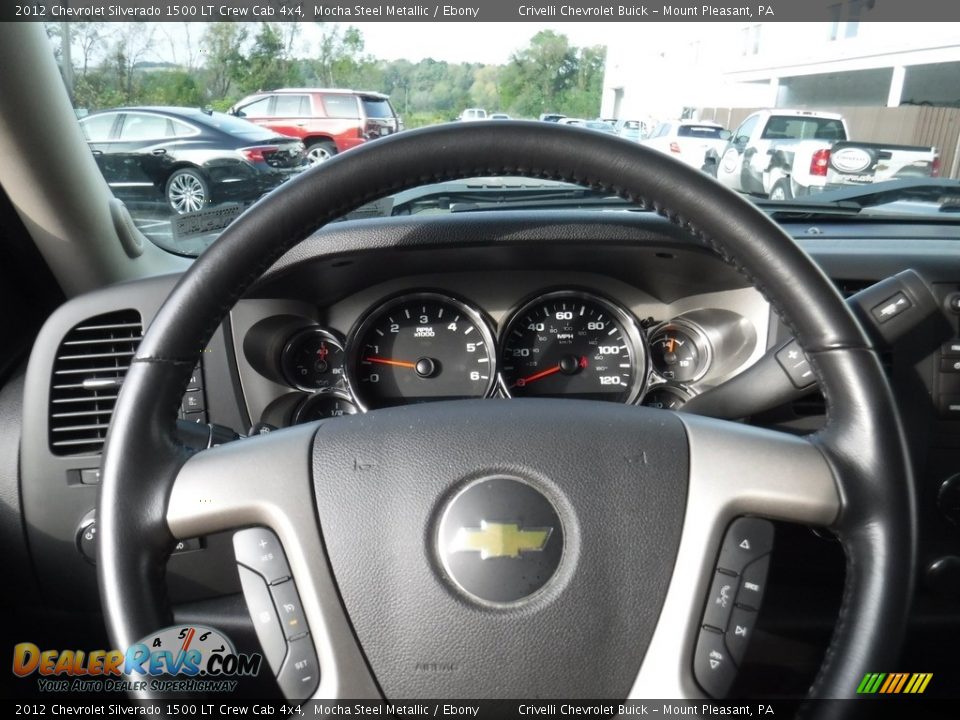 2012 Chevrolet Silverado 1500 LT Crew Cab 4x4 Mocha Steel Metallic / Ebony Photo #25