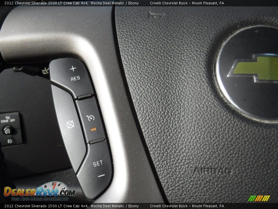 2012 Chevrolet Silverado 1500 LT Crew Cab 4x4 Mocha Steel Metallic / Ebony Photo #27