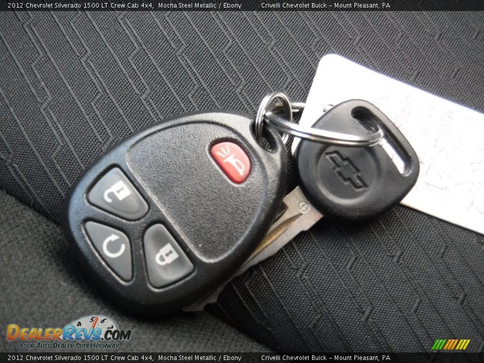 2012 Chevrolet Silverado 1500 LT Crew Cab 4x4 Mocha Steel Metallic / Ebony Photo #30