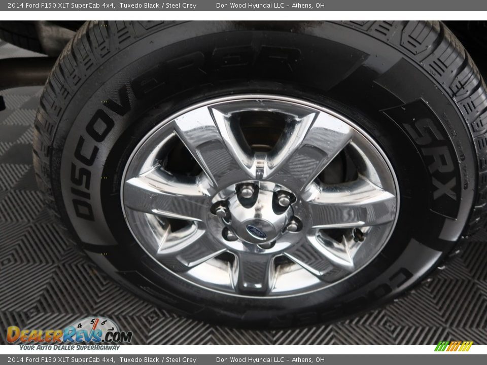 2014 Ford F150 XLT SuperCab 4x4 Tuxedo Black / Steel Grey Photo #28
