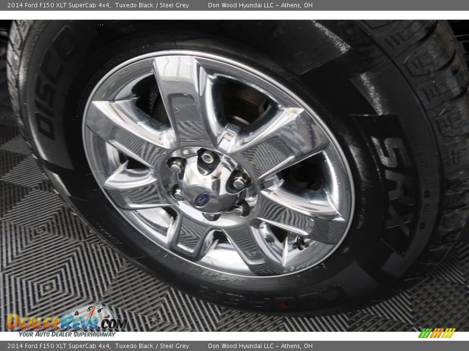 2014 Ford F150 XLT SuperCab 4x4 Tuxedo Black / Steel Grey Photo #29