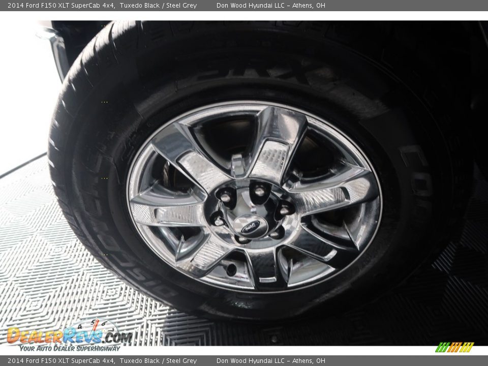 2014 Ford F150 XLT SuperCab 4x4 Tuxedo Black / Steel Grey Photo #30