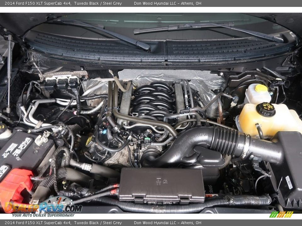2014 Ford F150 XLT SuperCab 4x4 Tuxedo Black / Steel Grey Photo #31