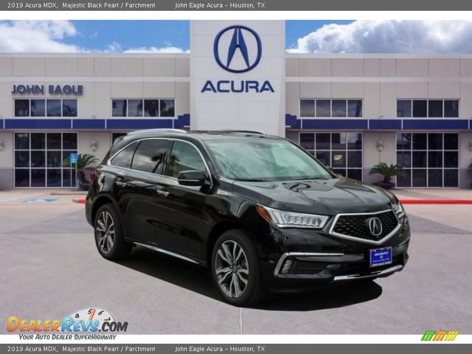 2019 Acura MDX Majestic Black Pearl / Parchment Photo #1