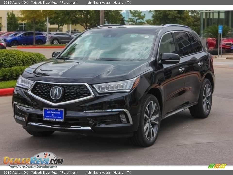 2019 Acura MDX Majestic Black Pearl / Parchment Photo #3