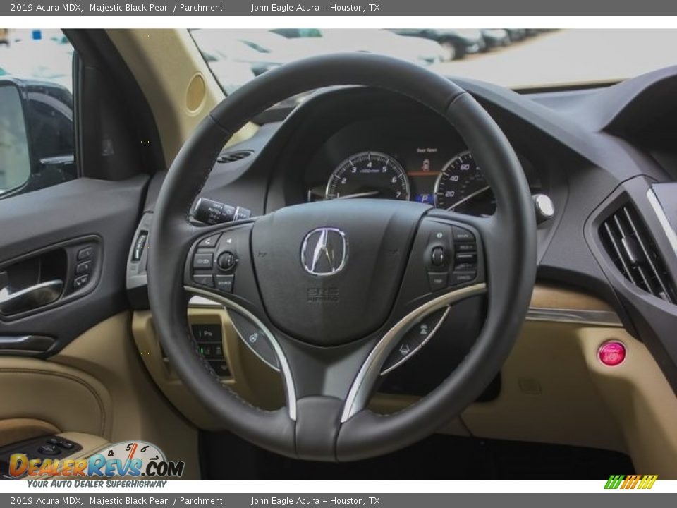 2019 Acura MDX Majestic Black Pearl / Parchment Photo #31