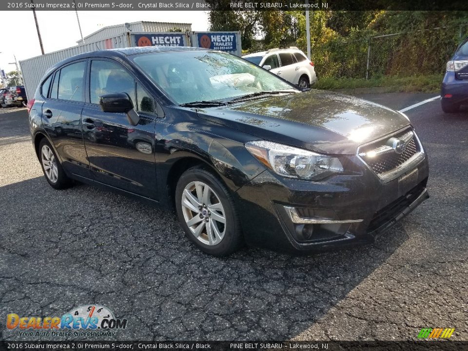 2016 Subaru Impreza 2.0i Premium 5-door Crystal Black Silica / Black Photo #1